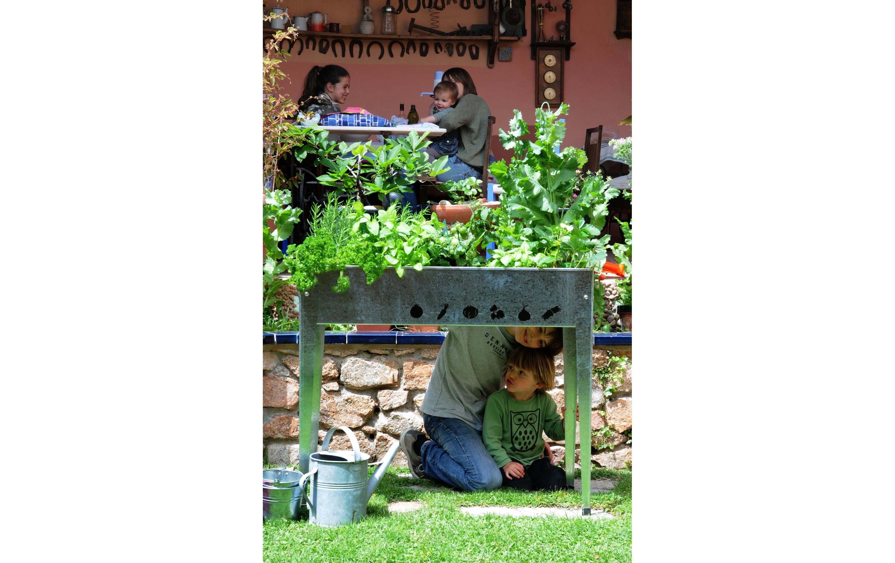 Herstera Hochbeet 100 x 40 x 84 cm Urban Garden Anthrazit