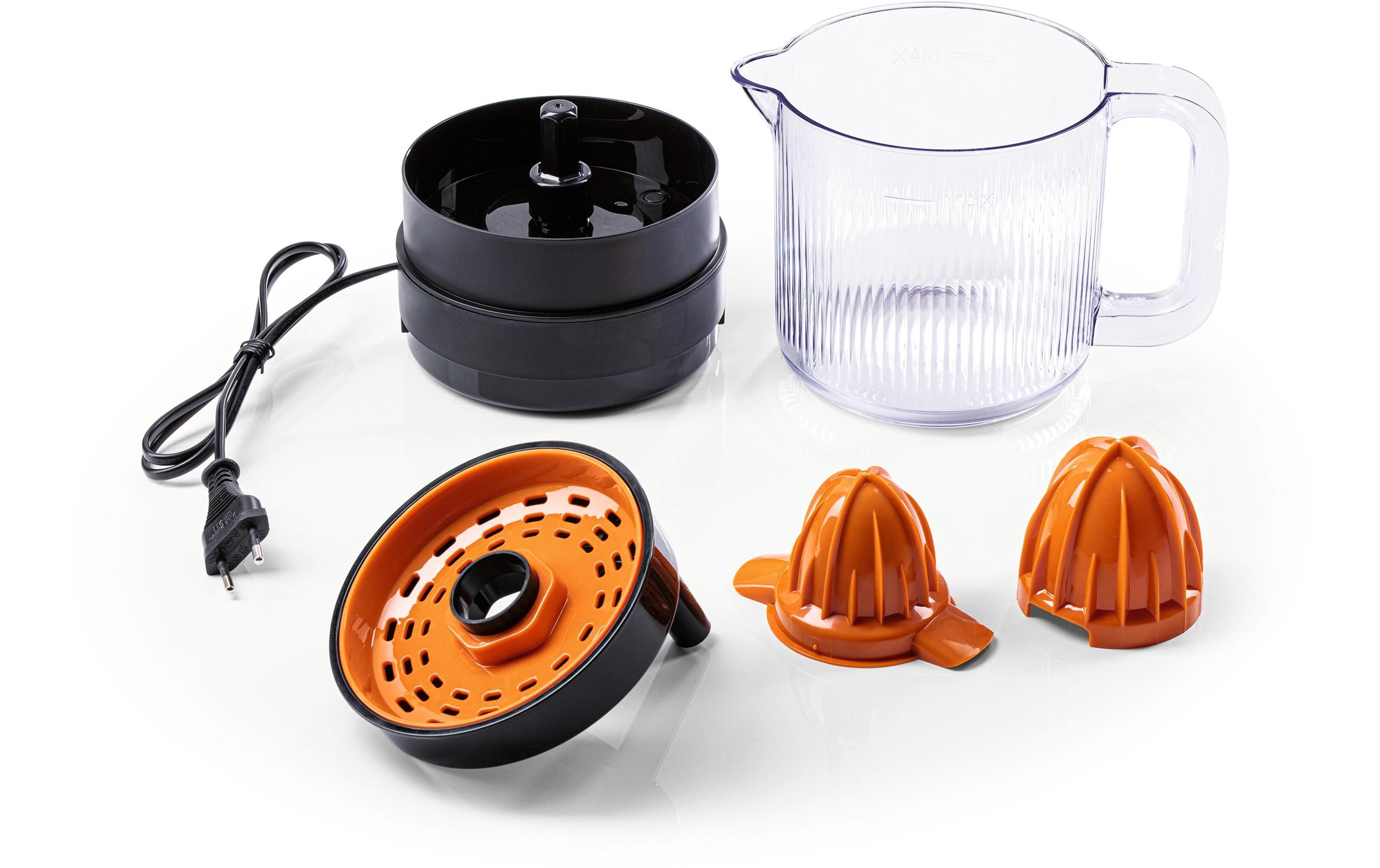 GOURMETmaxx Zitruspresse Orange/Schwarz