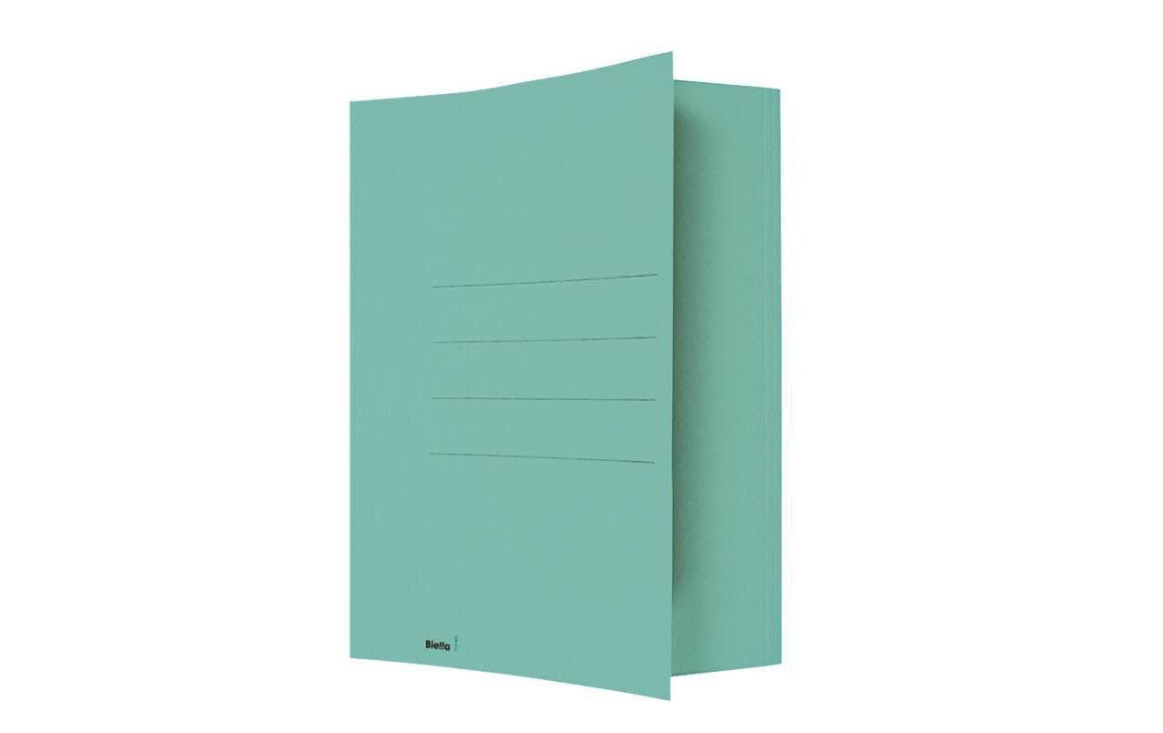 Biella Einlagemappe A4 3 Rillen, Türkis, 50 Stück Biella Einlagemappe A4 3 Rillen, Türkis, 50 Stück