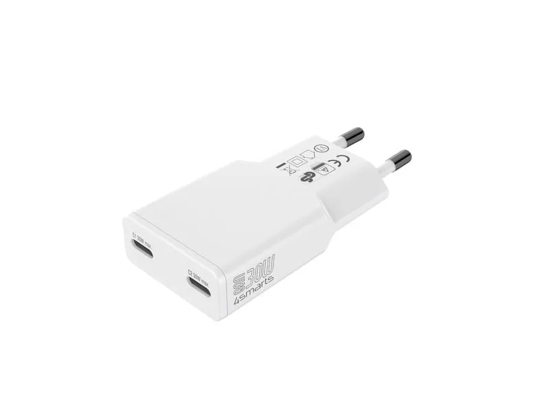4smarts Netzladegerät PDPlug Slim Dual Weiss 4smarts Netzladegerät PDPlug Slim Dual Weiss
