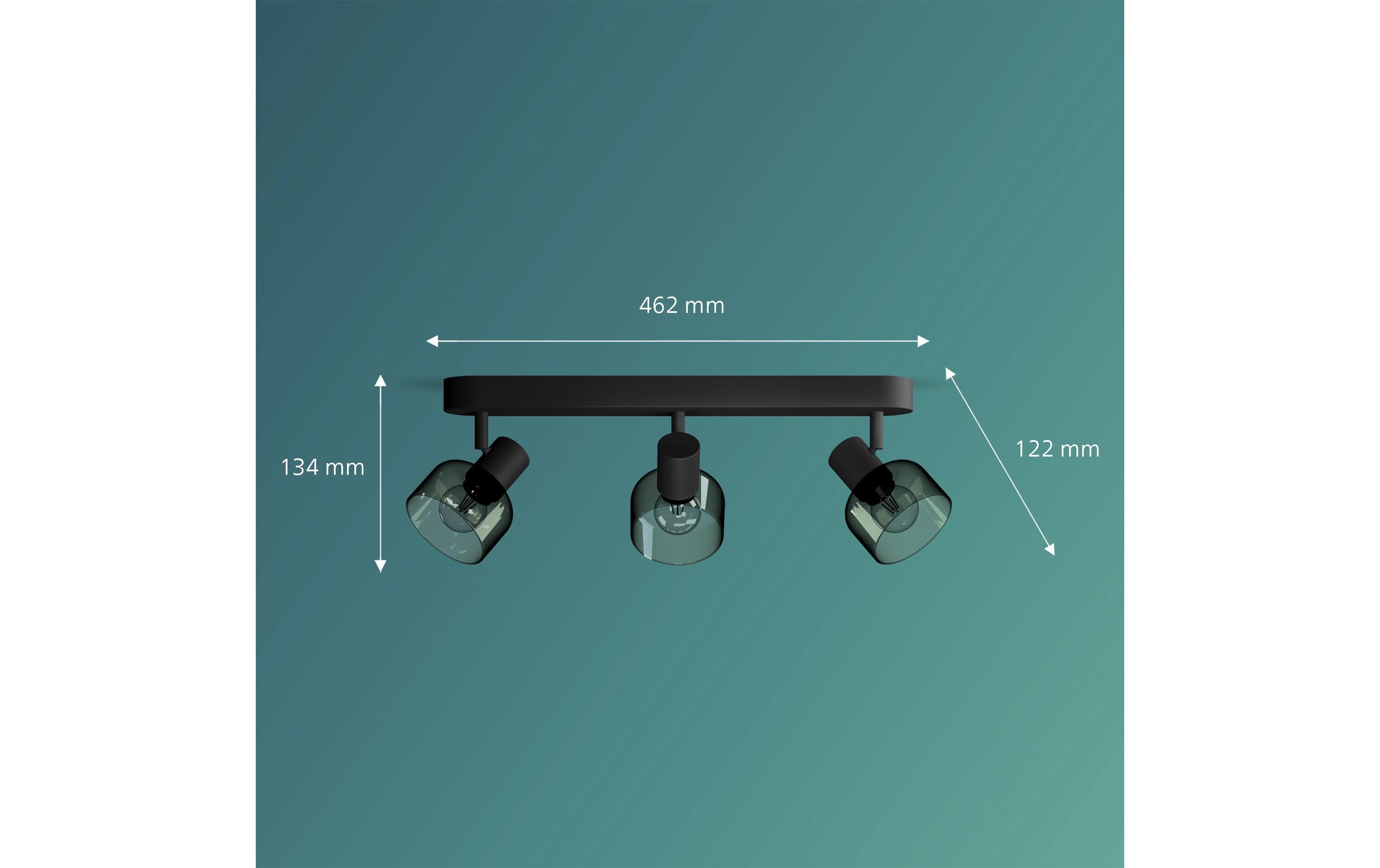 Philips Aufbauspot Sleet 3er Spot für E14 Schwarz, ohne Leuchtmittel