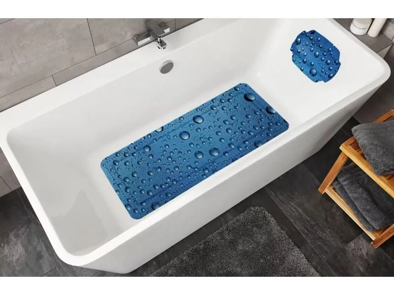 Kleine Wolke Badewanneneinlage Bubble 36 x 92 cm, Blau Kleine Wolke Badewanneneinlage Bubble 36 x 92 cm, Blau