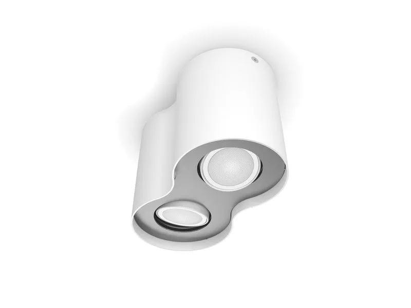 Philips Hue White Ambiance Pillar Doppelspot inkl. Dimmschalter Weiss Philips Hue White Ambiance Pillar Doppelspot inkl. Dimmschalter Weiss
