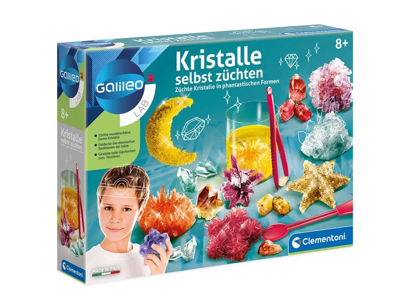 Clementoni Experimentierkasten Kristalle selbst züchten