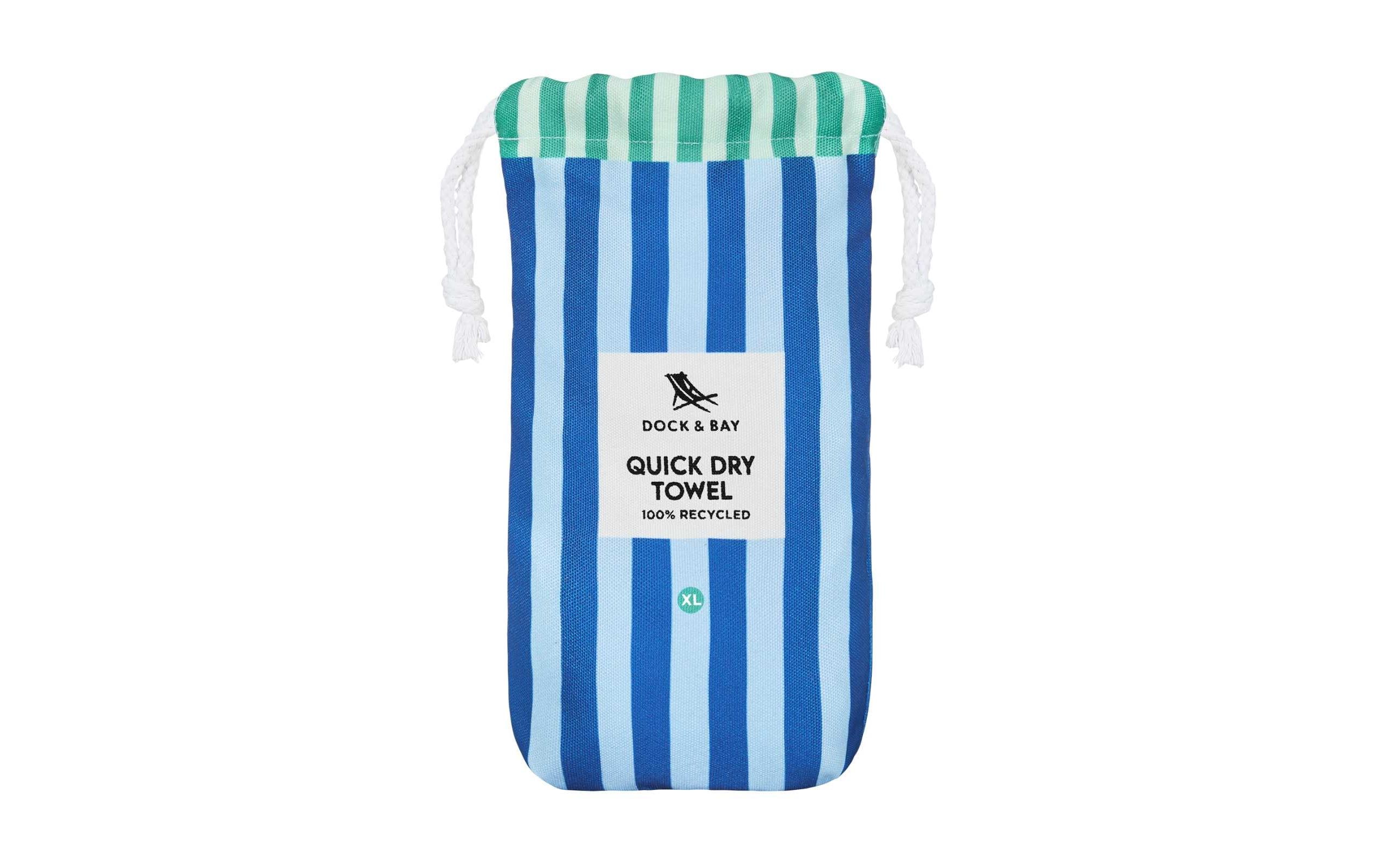 Dock & Bay Badetuch XL, Blau