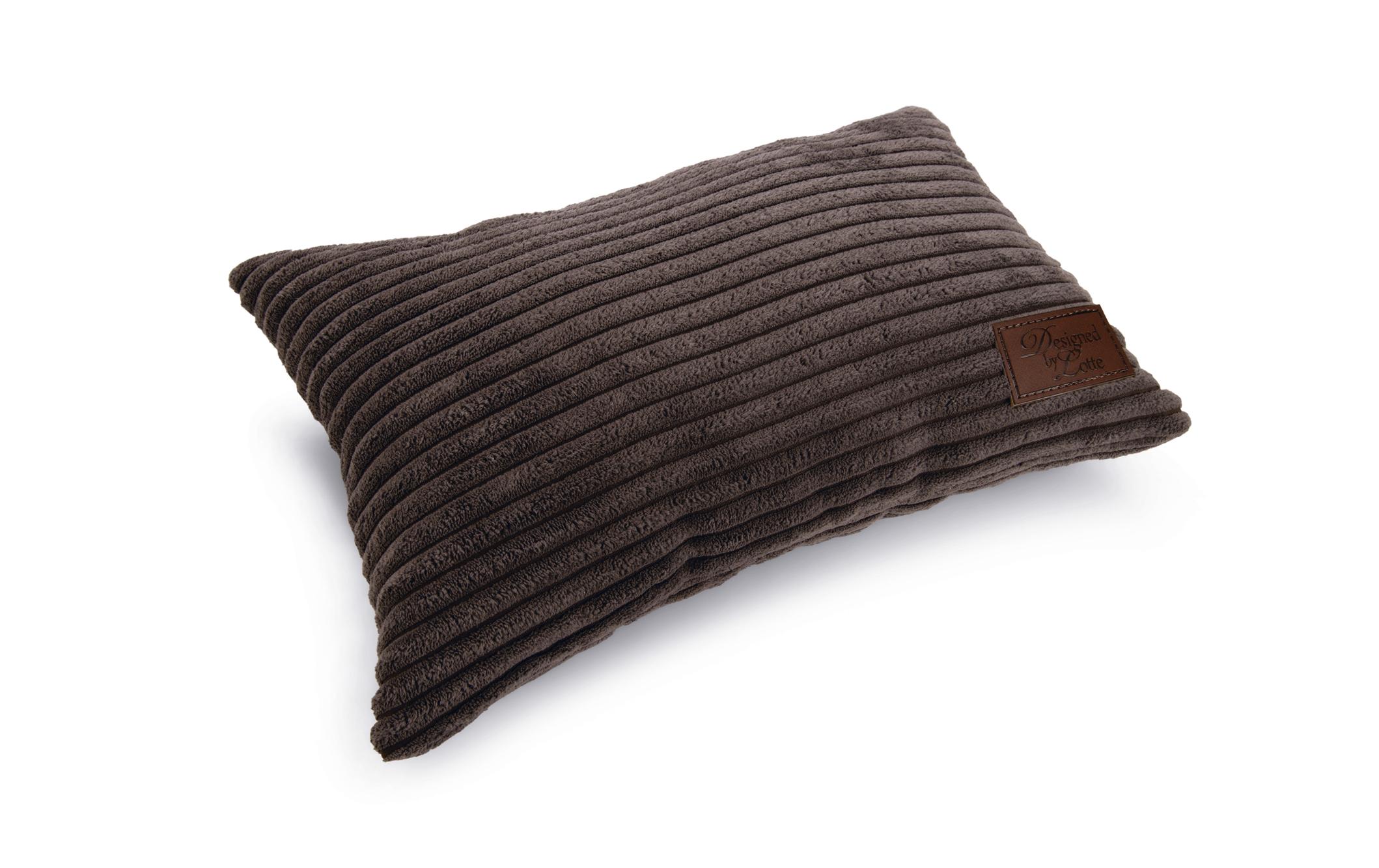 Designed by Lotte Hunde-Kissen Ribbed Braun 35x23x6cm Designed by Lotte Hunde-Kissen Ribbed Braun 35x23x6cm