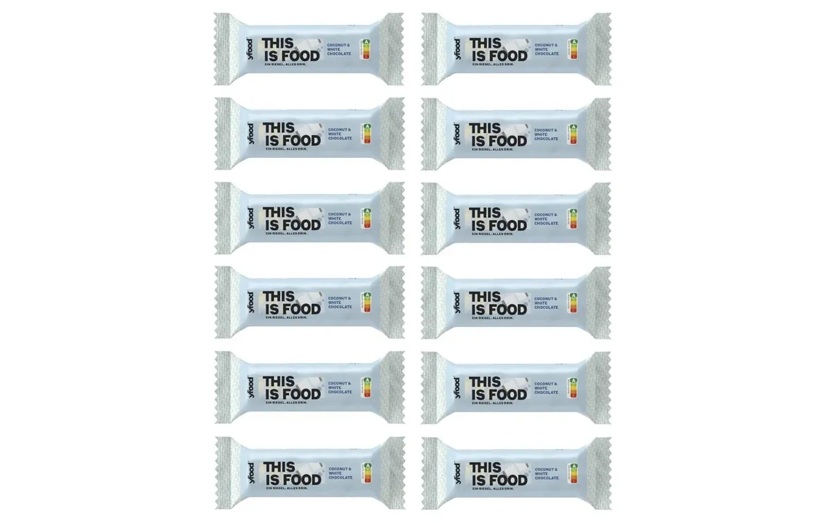 YFOOD Riegel Coconut and White Chocolate 12 x 60 g YFOOD Riegel Coconut and White Chocolate 12 x 60 g