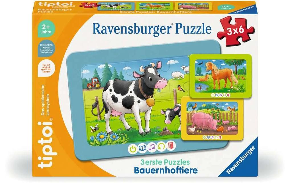 tiptoi 3 erste Puzzles: Bauernhoftiere