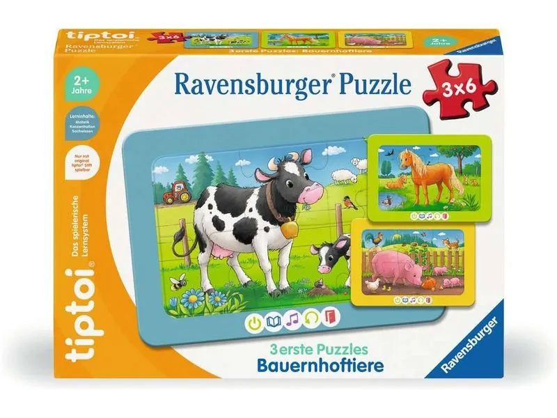 tiptoi 3 erste Puzzles: Bauernhoftiere tiptoi 3 erste Puzzles: Bauernhoftiere