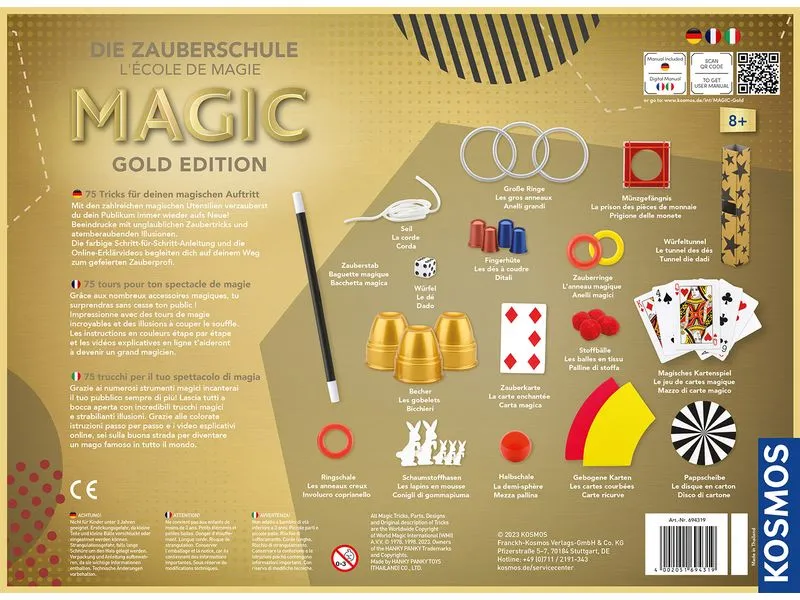 Kosmos Zauberkasten Magic Gold Edition 75 Tricks Kosmos Zauberkasten Magic Gold Edition 75 Tricks
