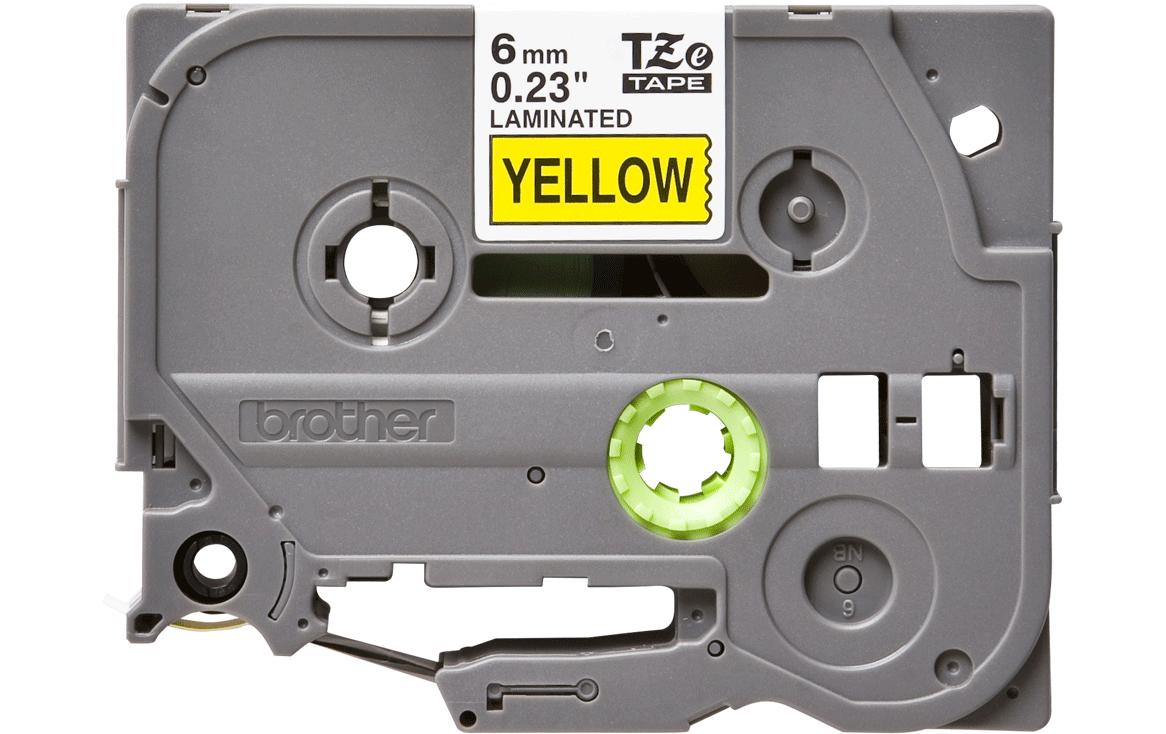 Brother Beschriftungsband TZe-611 Schwarz auf Gelb