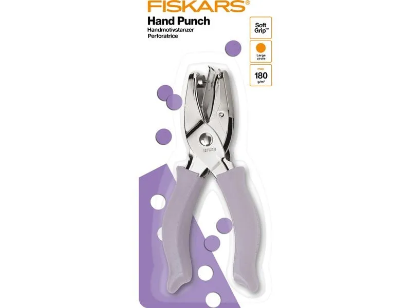 Fiskars Handmotivstanzer 1/4 Kreis Hand, 0.63 cm Fiskars Handmotivstanzer 1/4 Kreis Hand, 0.63 cm