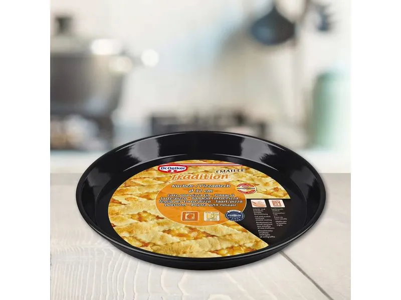 Dr.Oetker Pizzablech Emaille Tradition 24 cm Dr.Oetker Pizzablech Emaille Tradition 24 cm