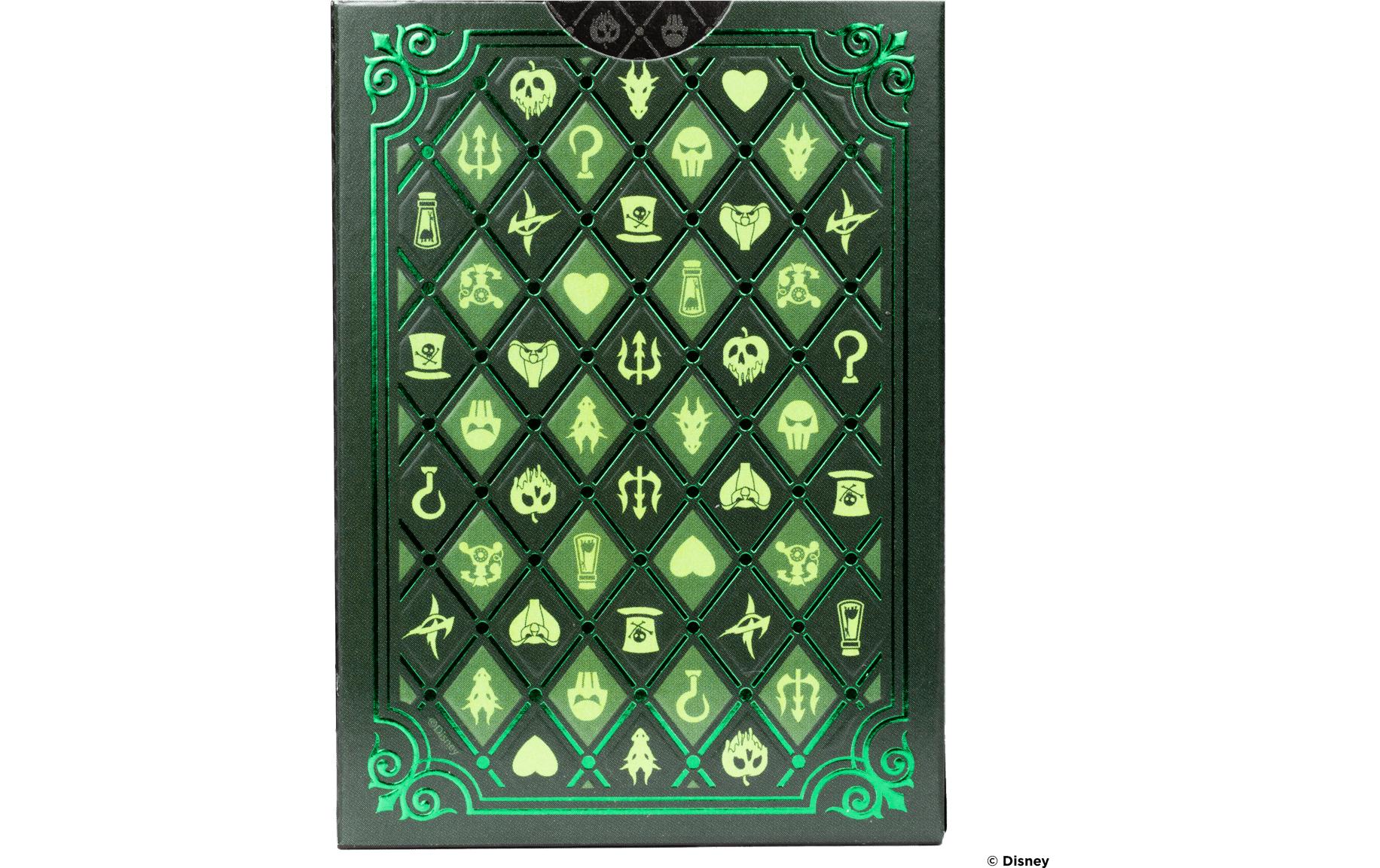 Bicycle Poker Disney 100 - Green / Purple Villain assortiert