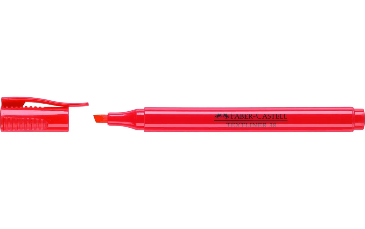 Faber-Castell Textmarker 38 Rot Faber-Castell Textmarker 38 Rot