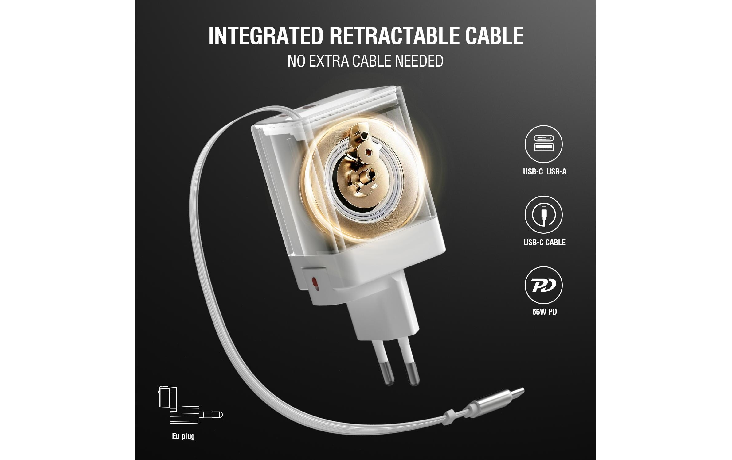 4smarts USB-Wandladegerät Flex Jojo Weiss