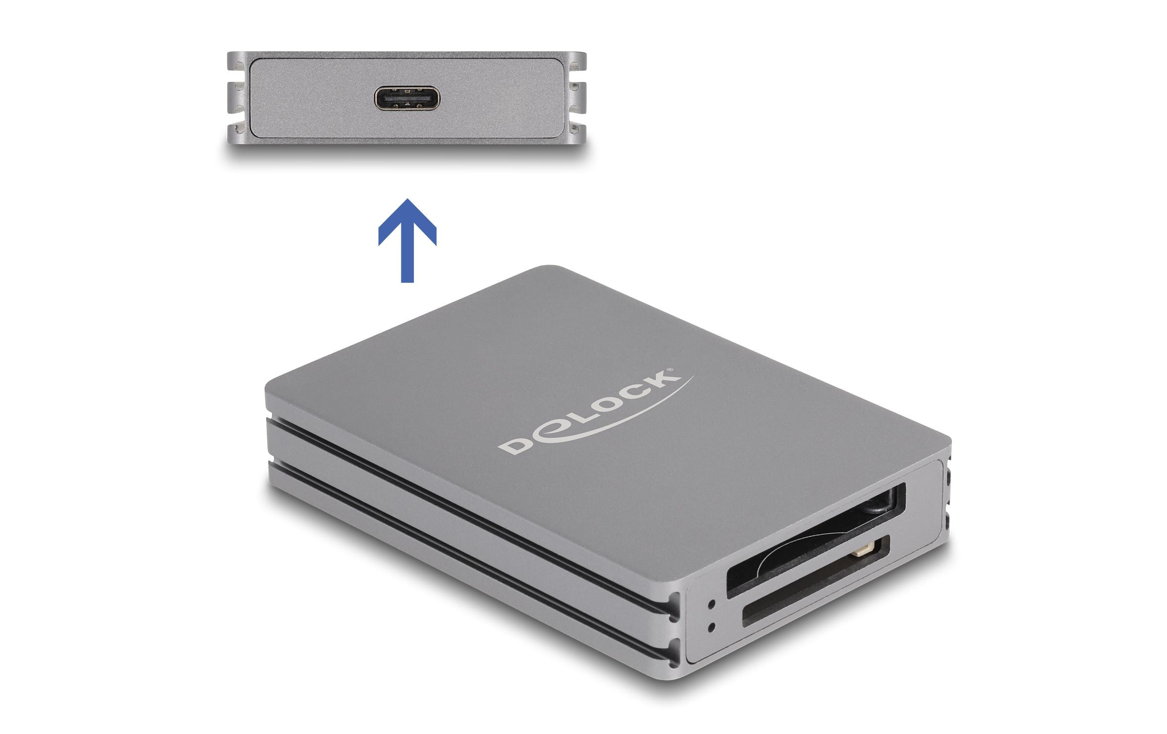 Delock Card Reader Extern 91011 USB Typ-C für SD/CFexpress Typ B