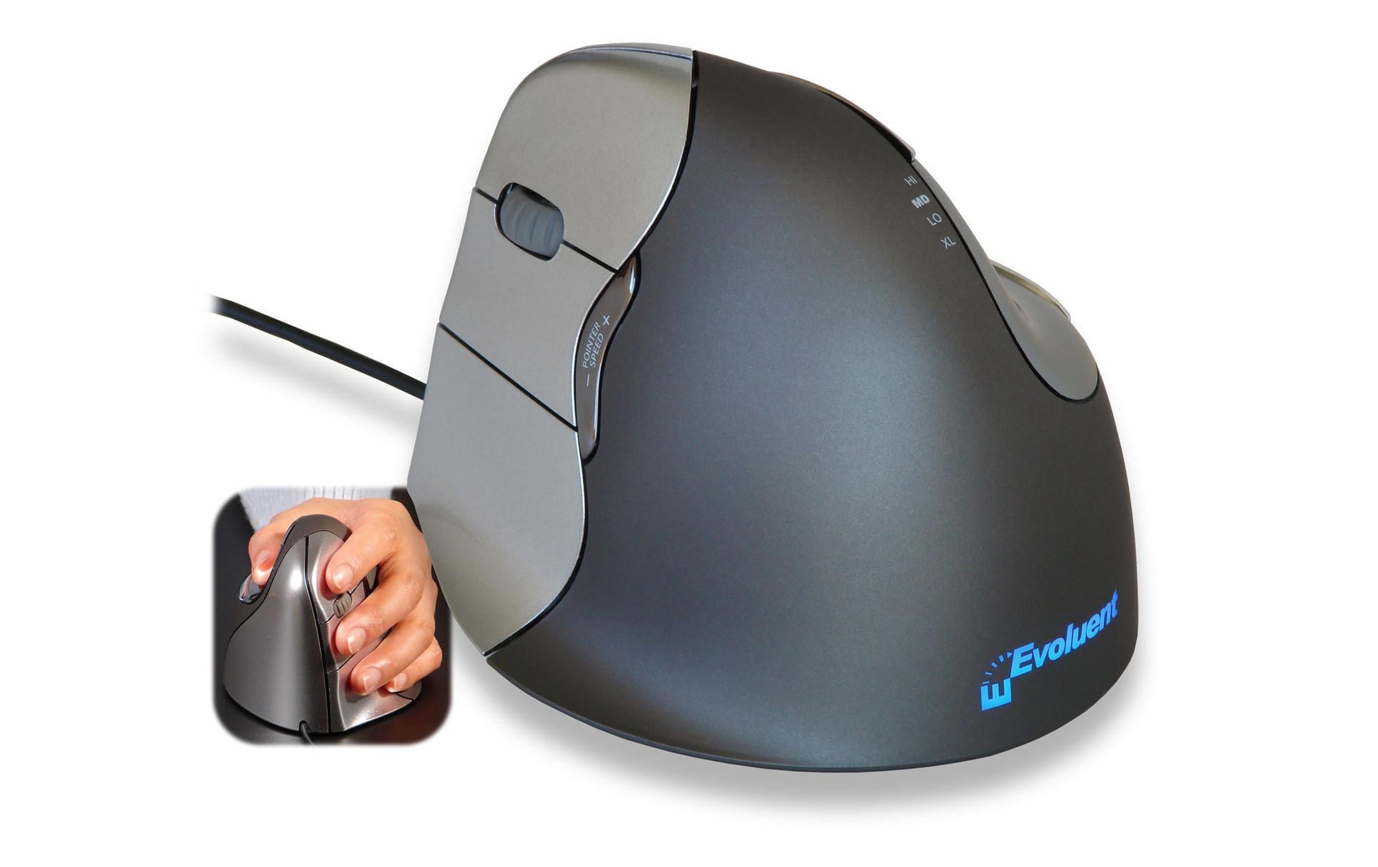 Evoluent Ergonomische Maus Vertical 4 Links Evoluent Ergonomische Maus Vertical 4 Links