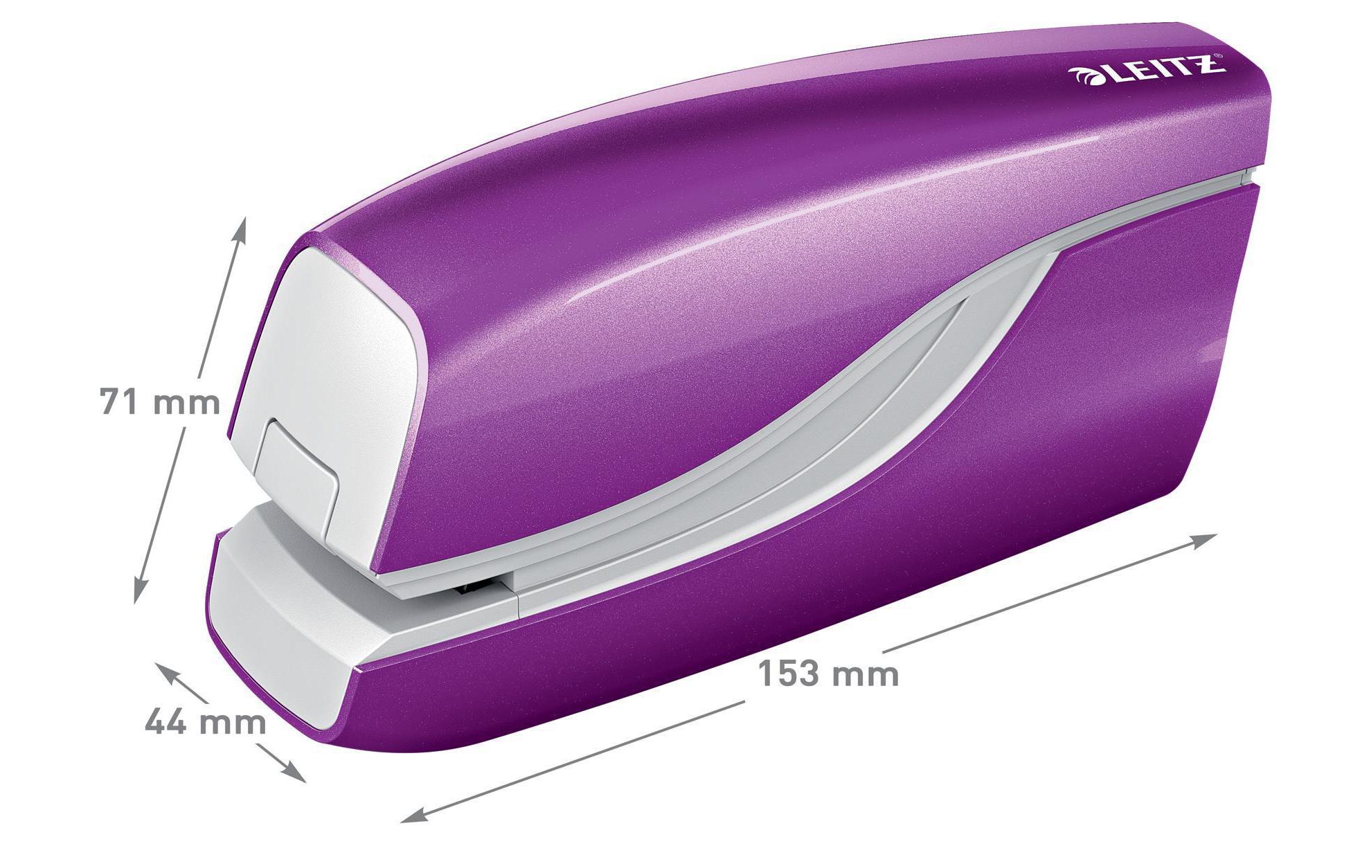 Leitz Elektrisches Heftgerät NeXXt Wow 10 Seiten, Violett