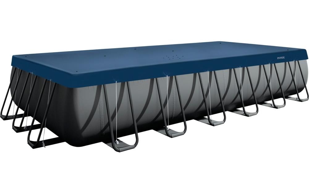 Intex Pool-Abdeckplane Allwetter-Deluxe 7.3 m x 3.6 m, Dunkelblau