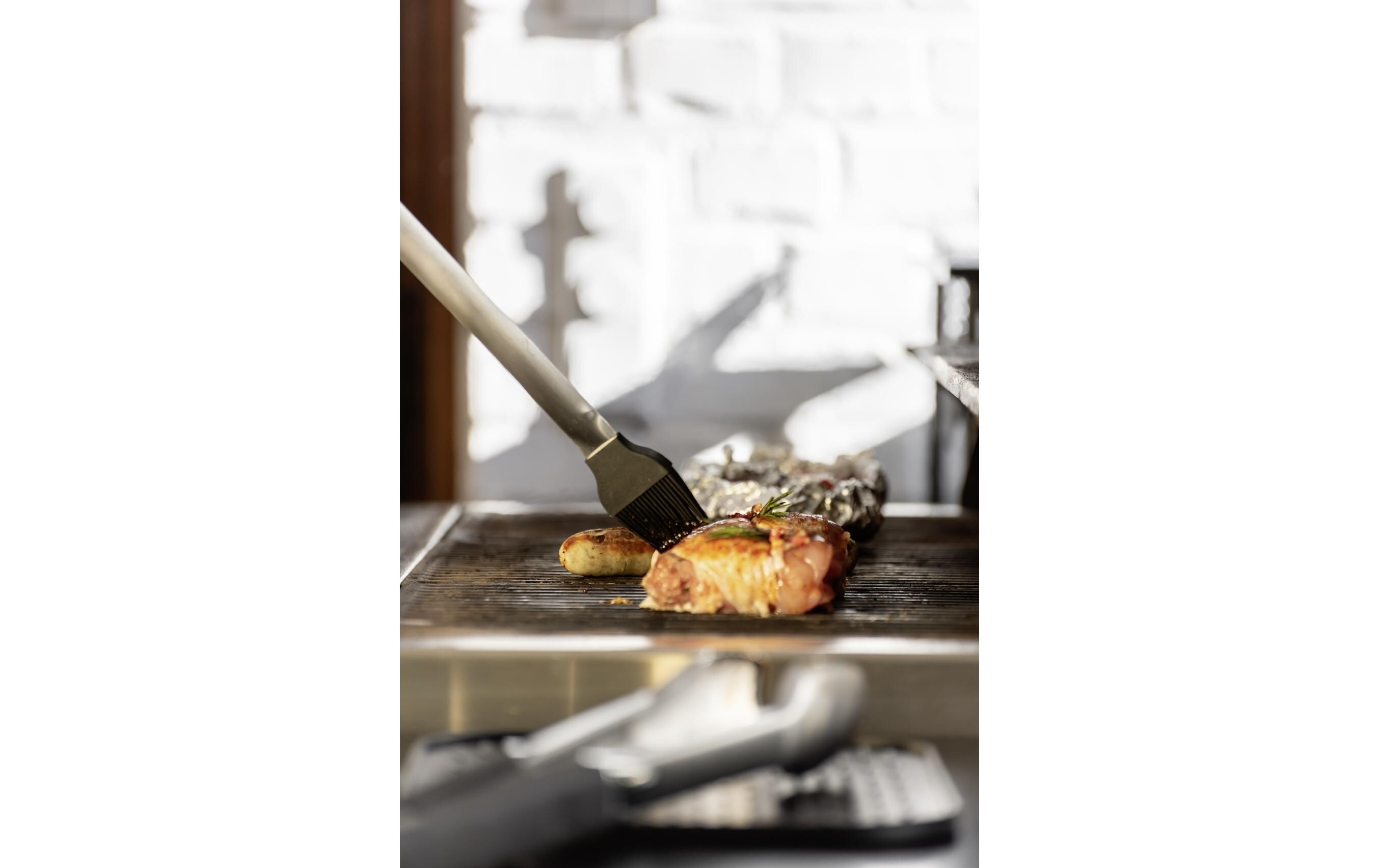 Wenko BBQ-Pinsel Schwarz/Silber