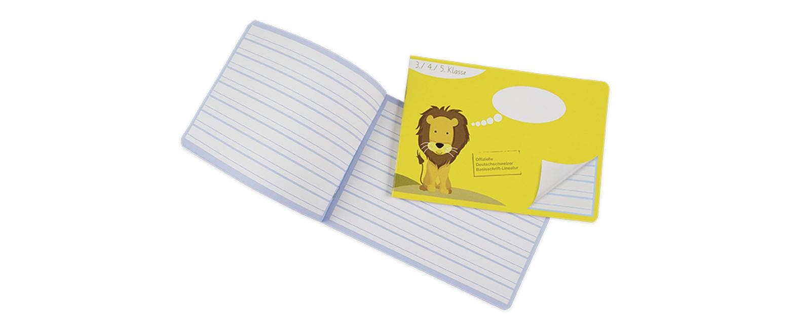 ELCO Schulheft A5, Liniert, Gelb