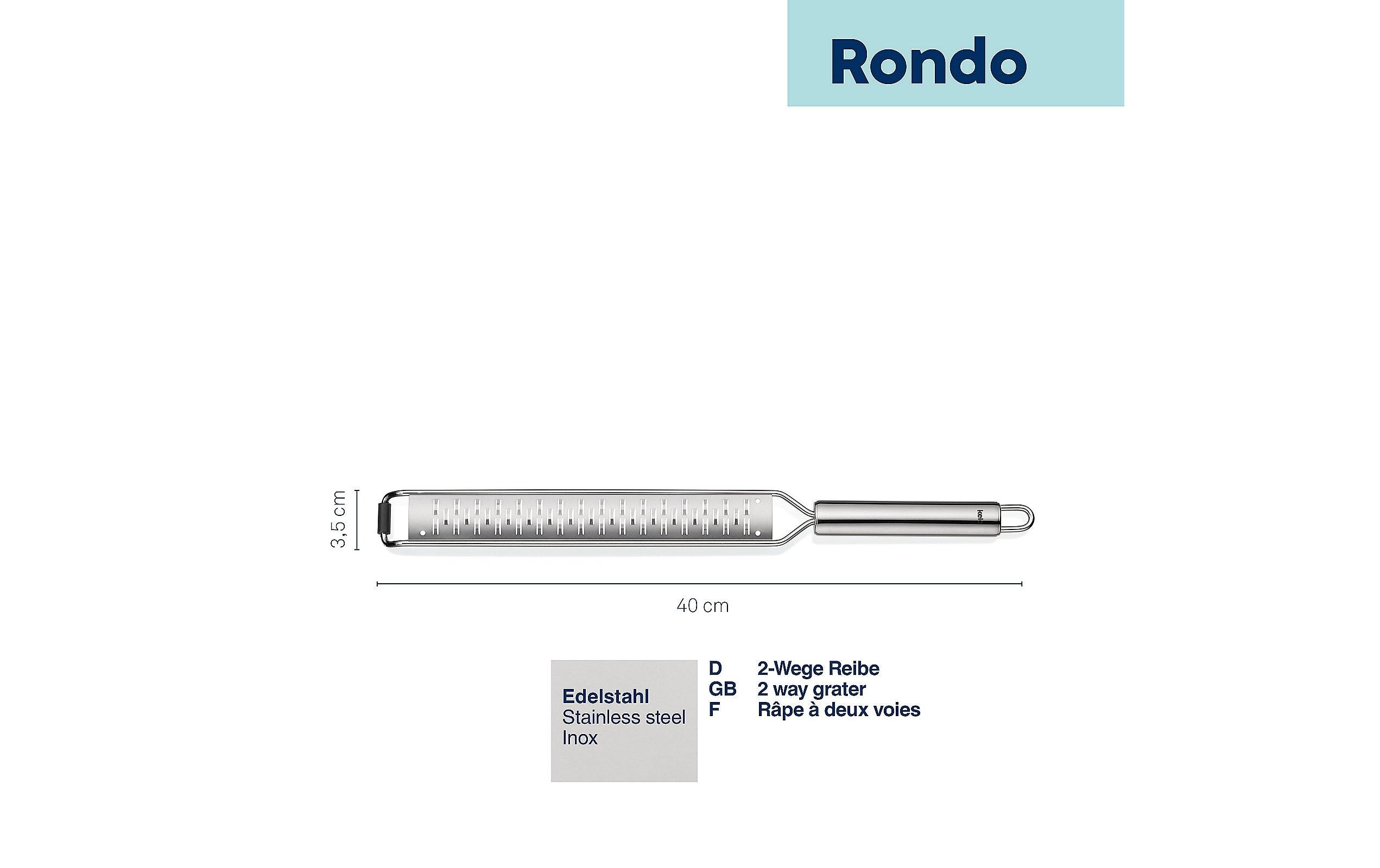 Kela Küchenreibe Rondo 2-Weg Silber