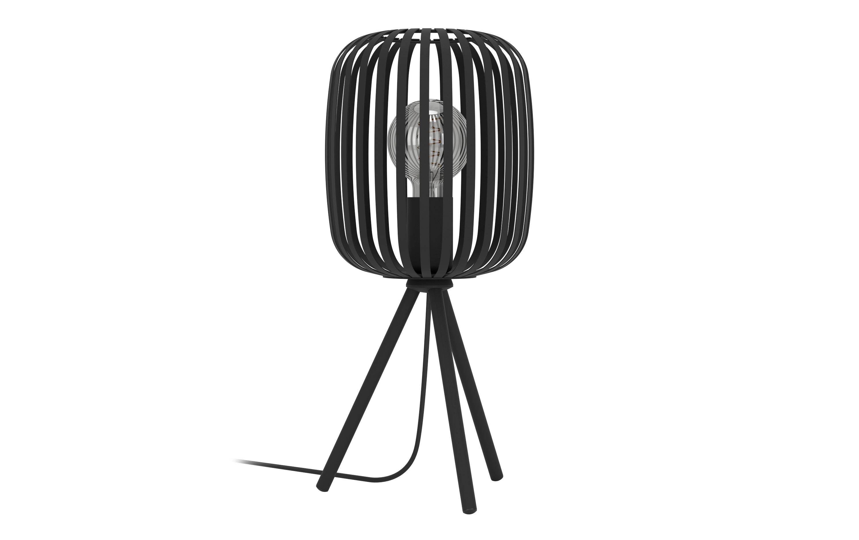 EGLO Leuchten Tischleuchte Zigbee ROMAZZINA schwarz exkl. E27 1x40W