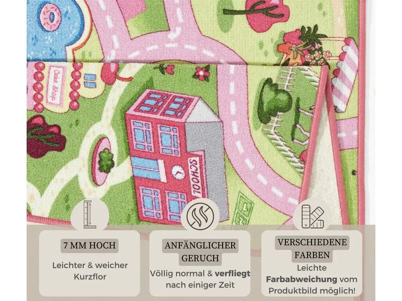 Hanse Home Spielteppich Sweet Town 160 x 240 cm, Pink