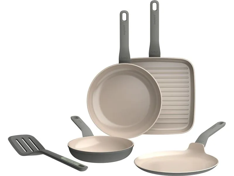 BergHOFF Bratpfannen-Set Leo Balance 5-teilig, Moonmist