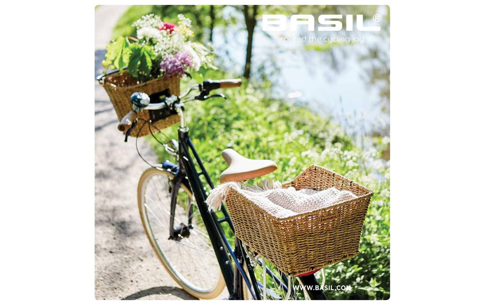 BASIL Velokorb Cento Rattan Look Natur BASIL Velokorb Cento Rattan Look Natur