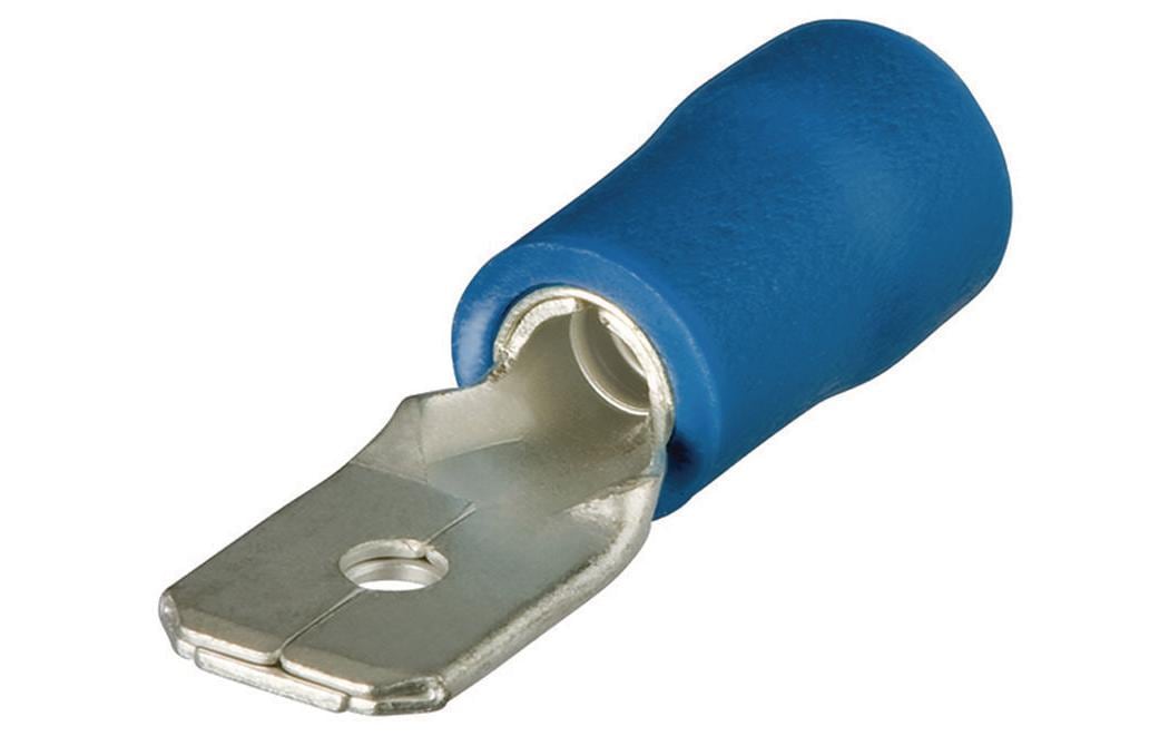 Knipex Flachstecker 2.5 mm² Blau, 100 Stück Knipex Flachstecker 2.5 mm² Blau, 100 Stück