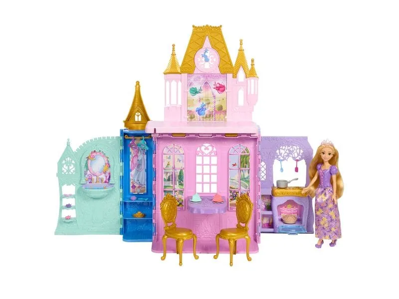 Disney Princess Rapunzel-Puppe und Schloss-Spielset Faltbar Disney Princess Rapunzel-Puppe und Schloss-Spielset Faltbar