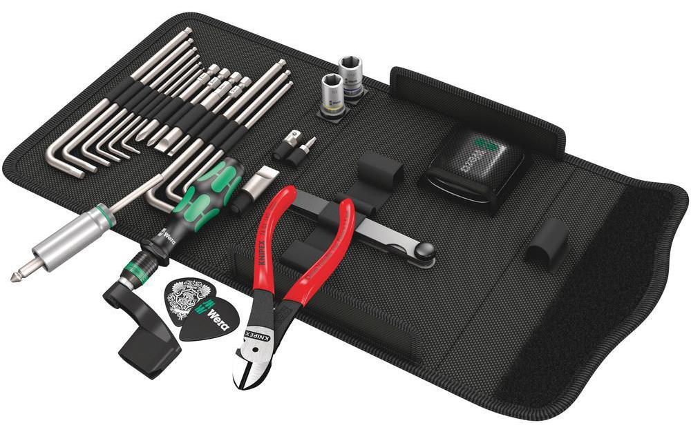 Wera Werkzeug-Set 9100 für Gitarren, 27-teilig Wera Werkzeug-Set 9100 für Gitarren, 27-teilig