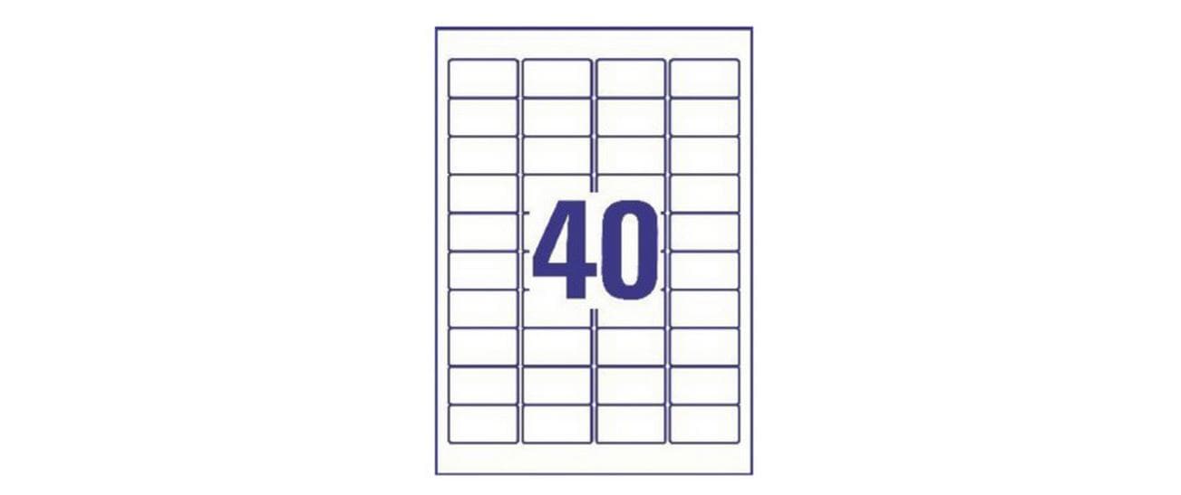 Avery Zweckform Adressetiketten L4770-25 45.7 x 25.4 mm, 1000 Etiketten