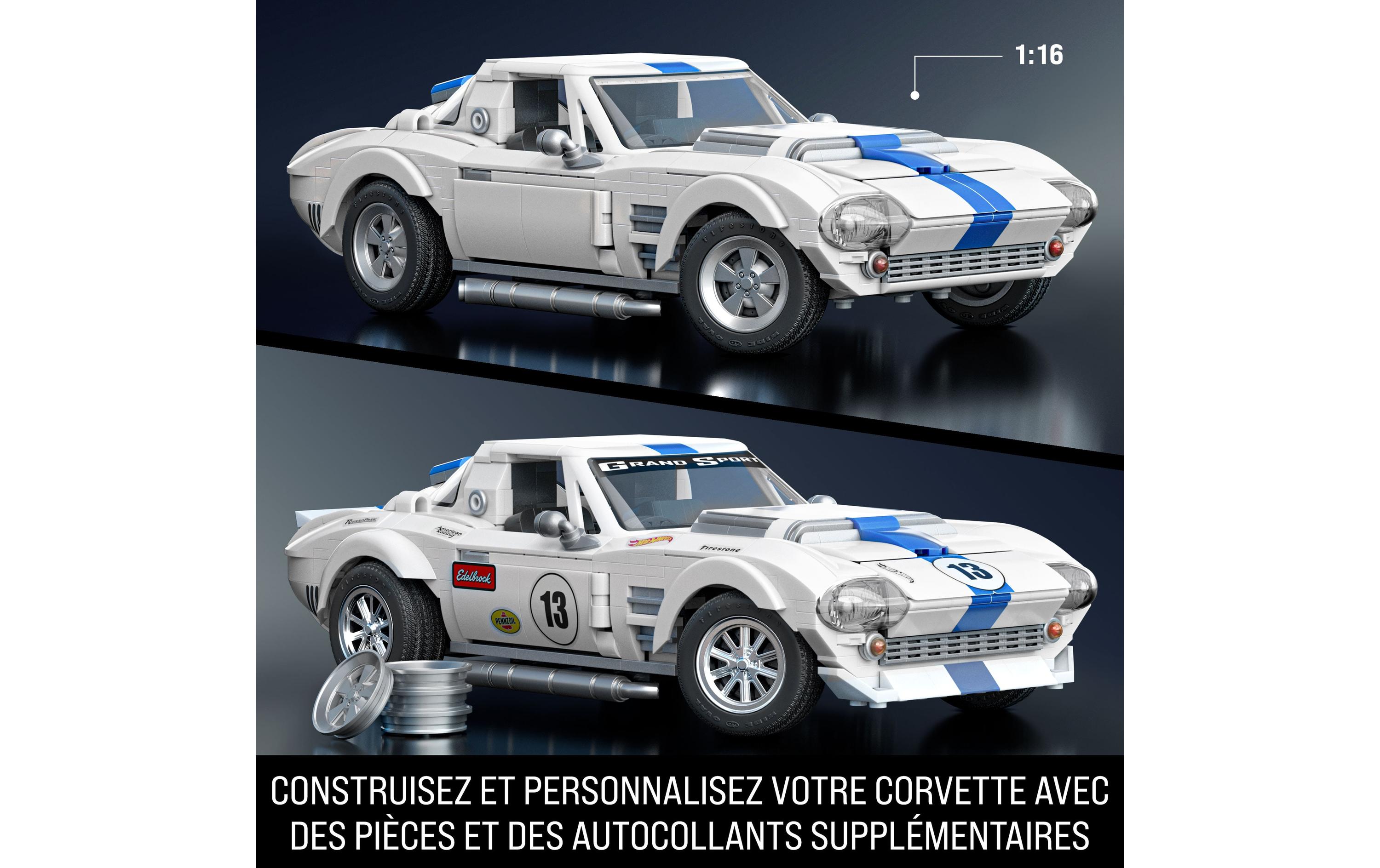 Mega Construx Hot Wheels Mattel Brick Shop Custom Corvette Grand Sport