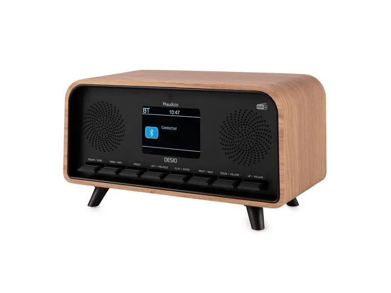Audizio Desio-LWD Retro DAB+ Radio, Stereo, BT, holzfarben Beige