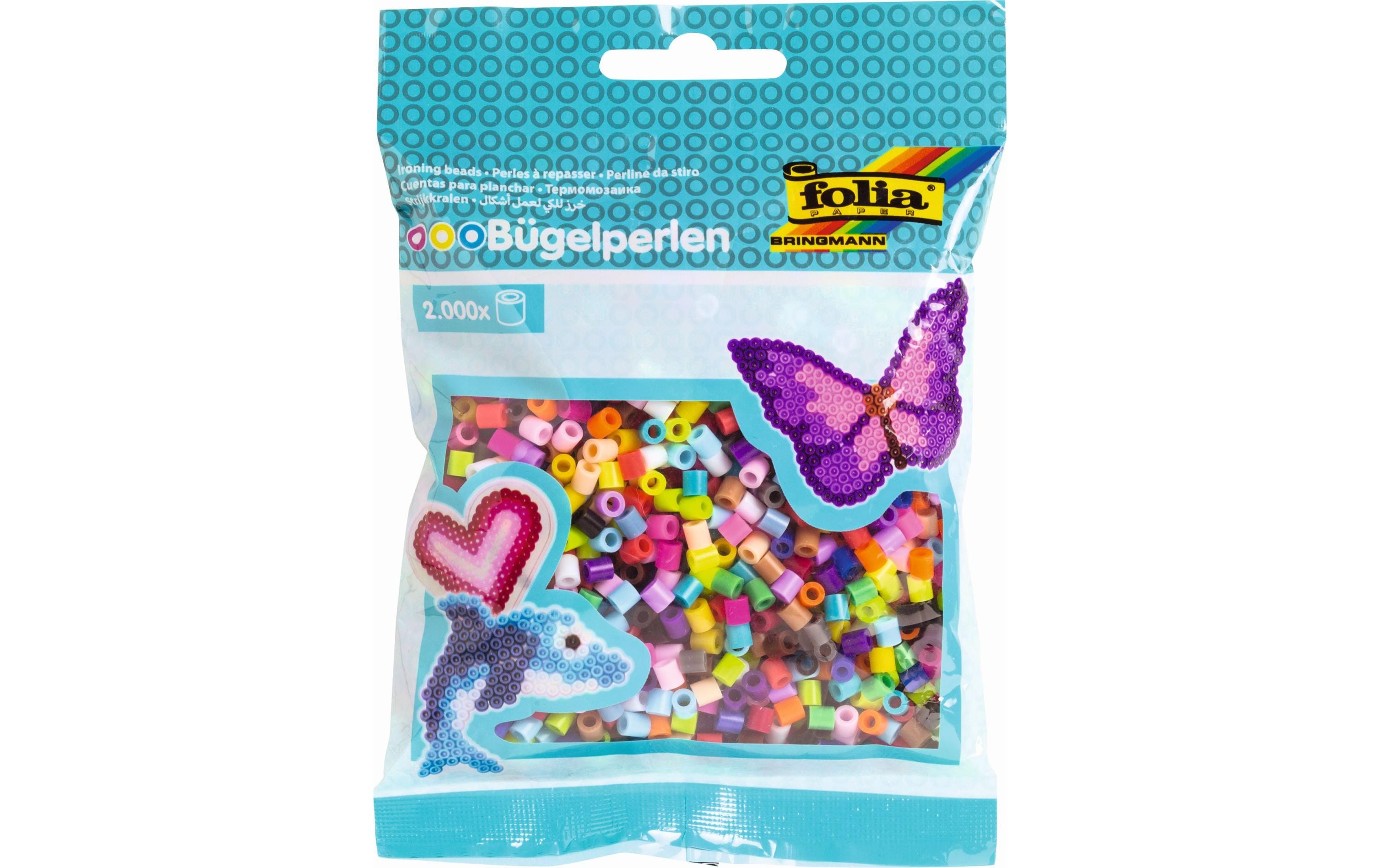 Folia Bügelperlen 2000 Stück Mehrfarbig