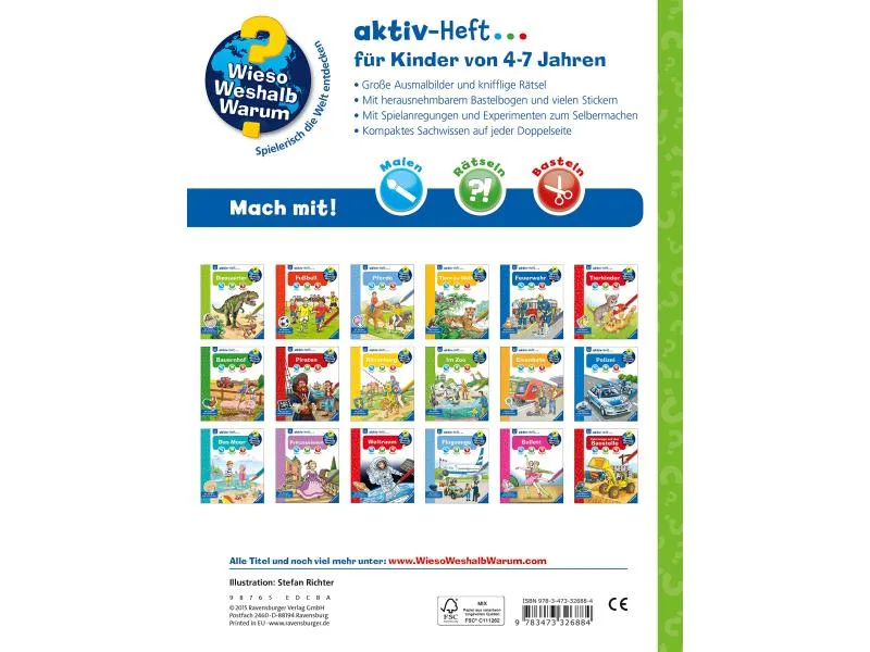 Ravensburger Kinder-Sachbuch WWW Aktiv-Heft: Im Zoo Ravensburger Kinder-Sachbuch WWW Aktiv-Heft: Im Zoo