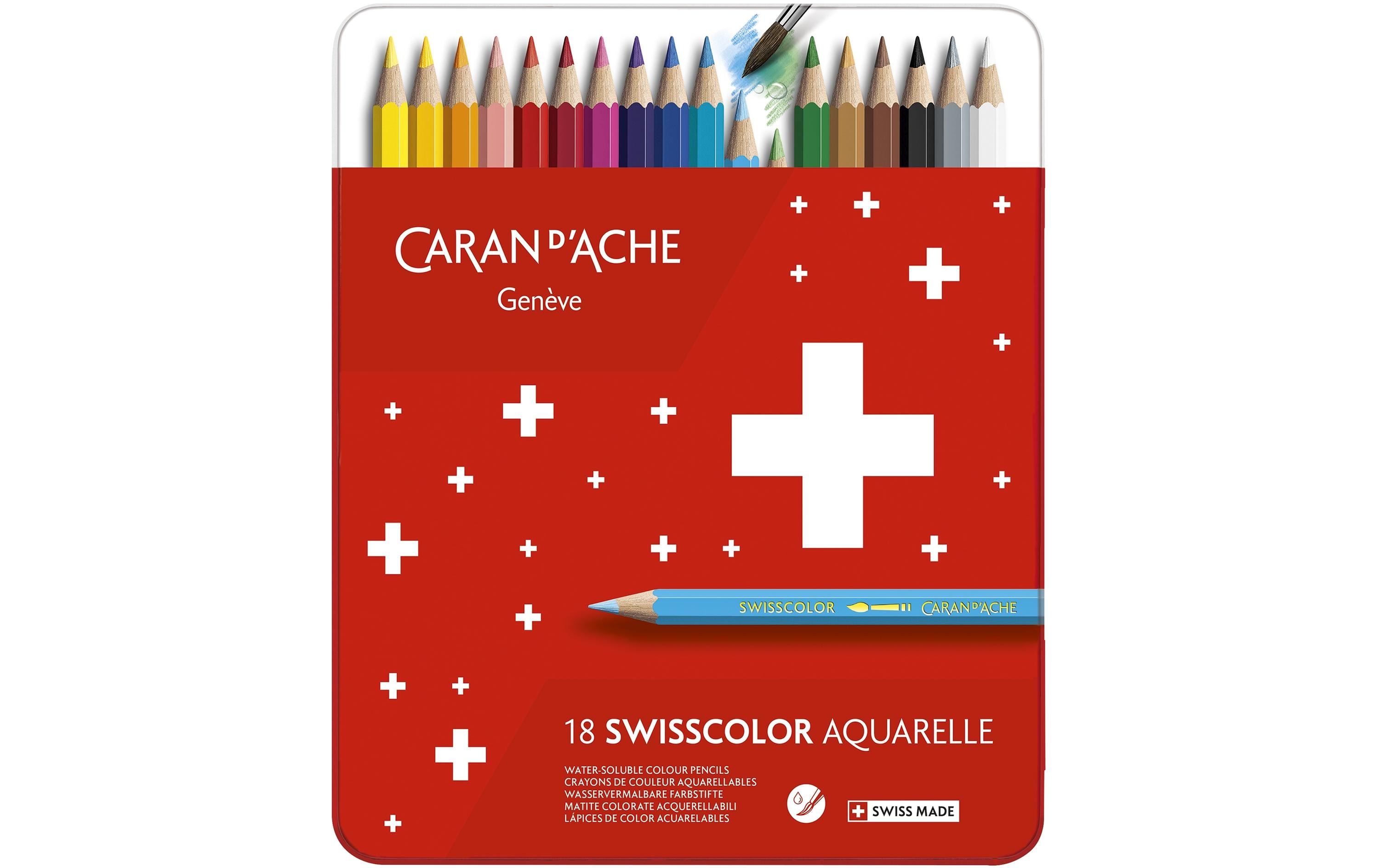 Caran d'Ache Aquarellfarbstifte Swisscolor 18 Stück Caran d'Ache Aquarellfarbstifte Swisscolor 18 Stück