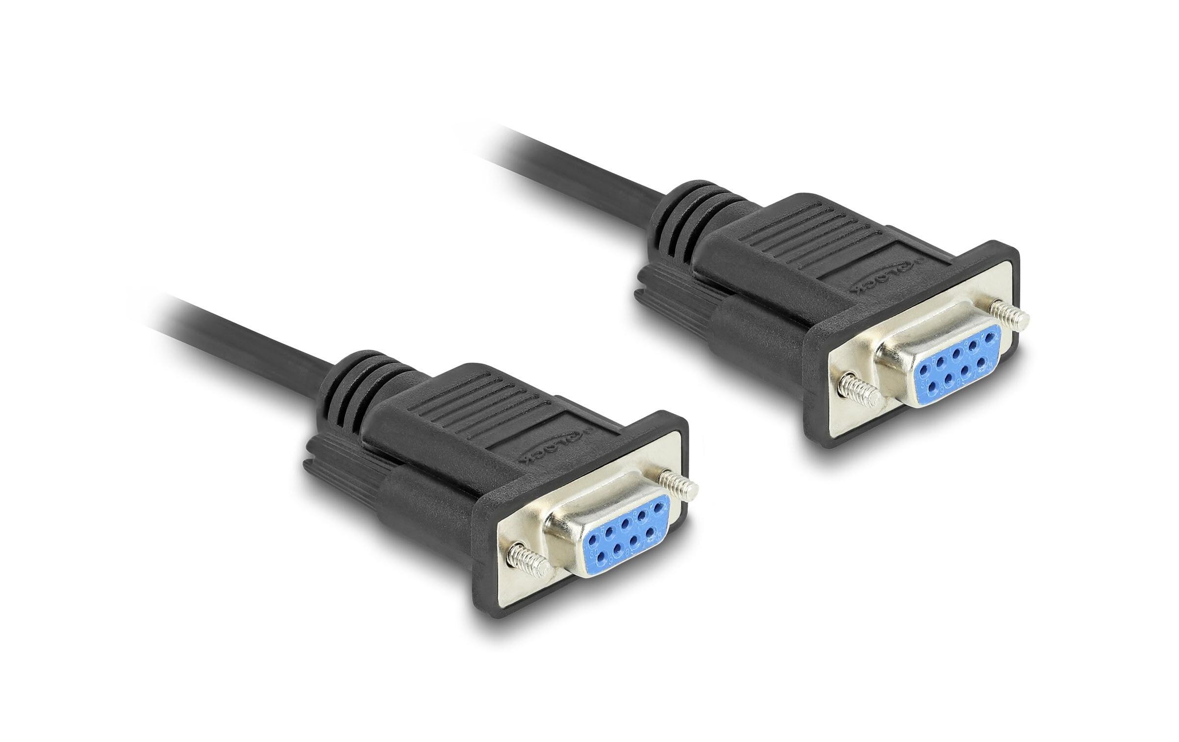 Delock Anschlusskabel RS-232 D-Sub9 Buchse zu Buchse 1 m Delock Anschlusskabel RS-232 D-Sub9 Buchse zu Buchse 1 m