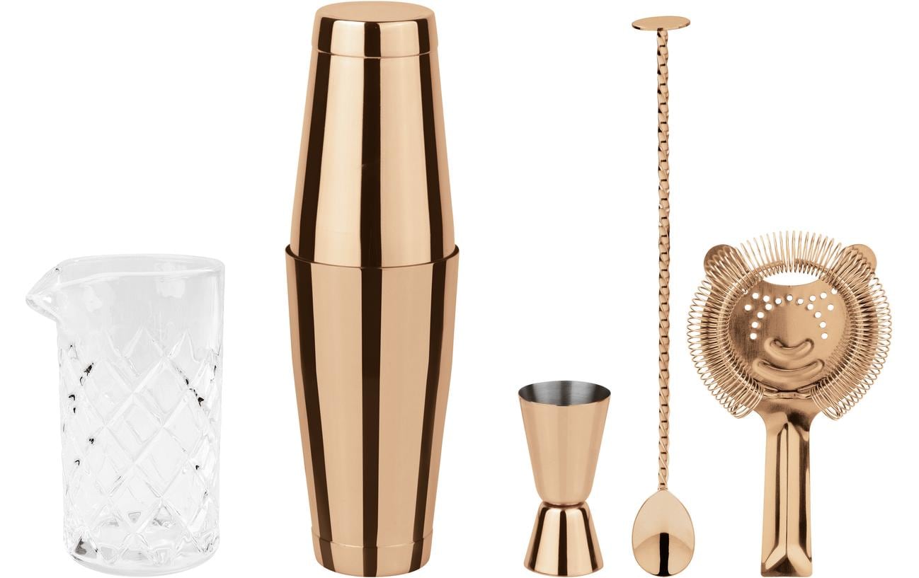 Paderno Drink Mixer Set Crystal 0.79 l, Kupfer/Weiss