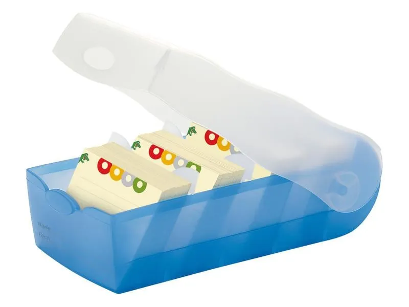 HAN Karteibox Croco A8, Blau