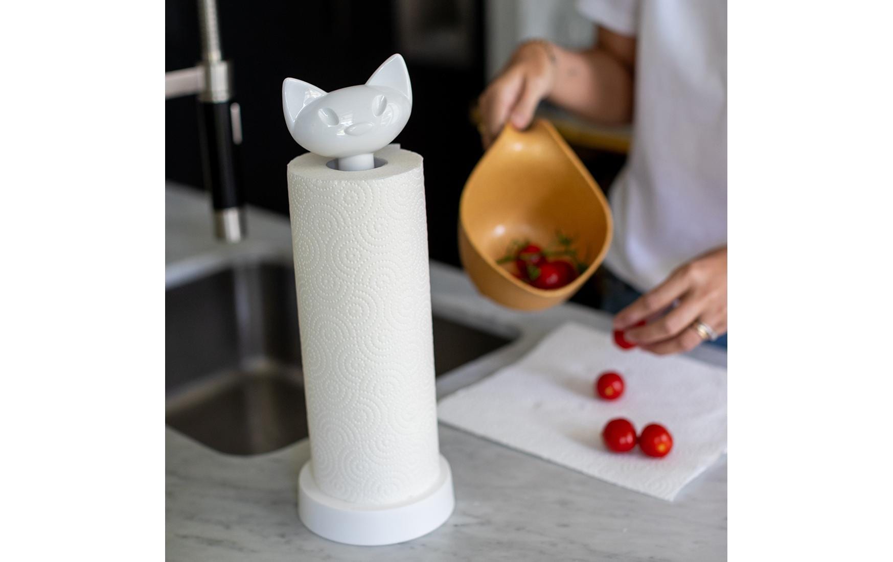 Koziol Küchenrollenhalter Miaou Desert Sand