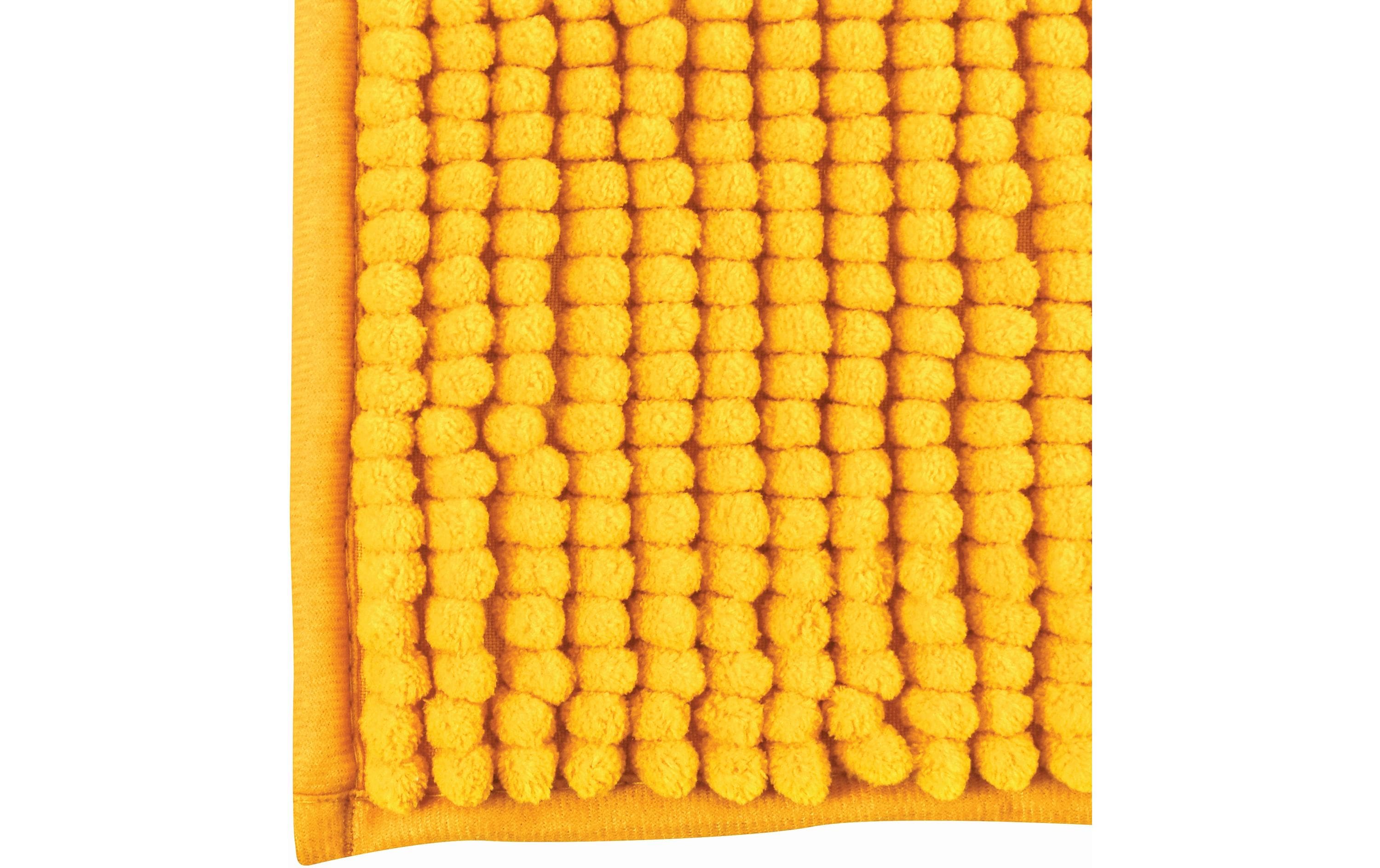 MSV Badteppich Chenille 40 x 60 cm, Safran