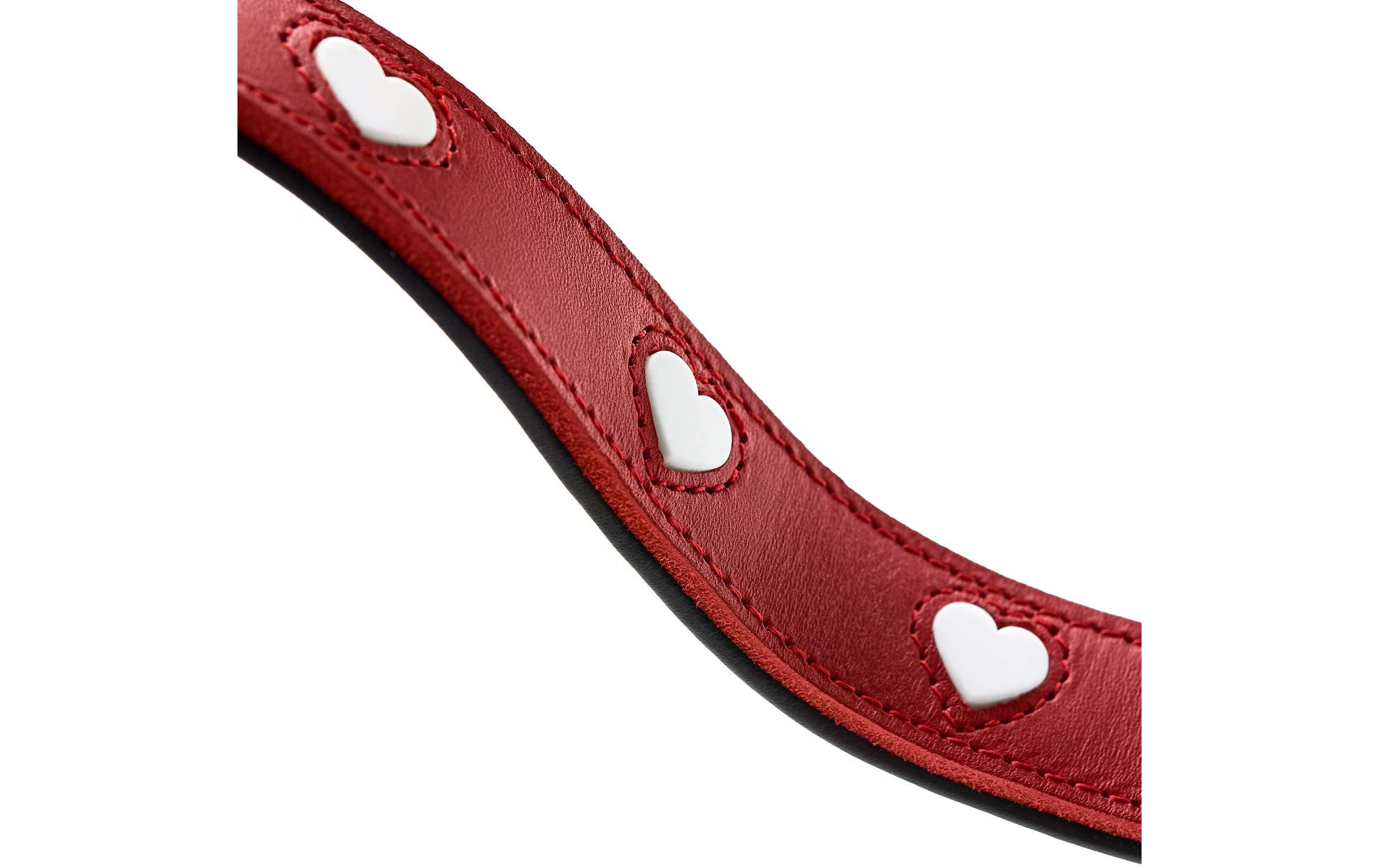 Hunter Verstellbare Führleine Love, 13/200, Rot/Schwarz