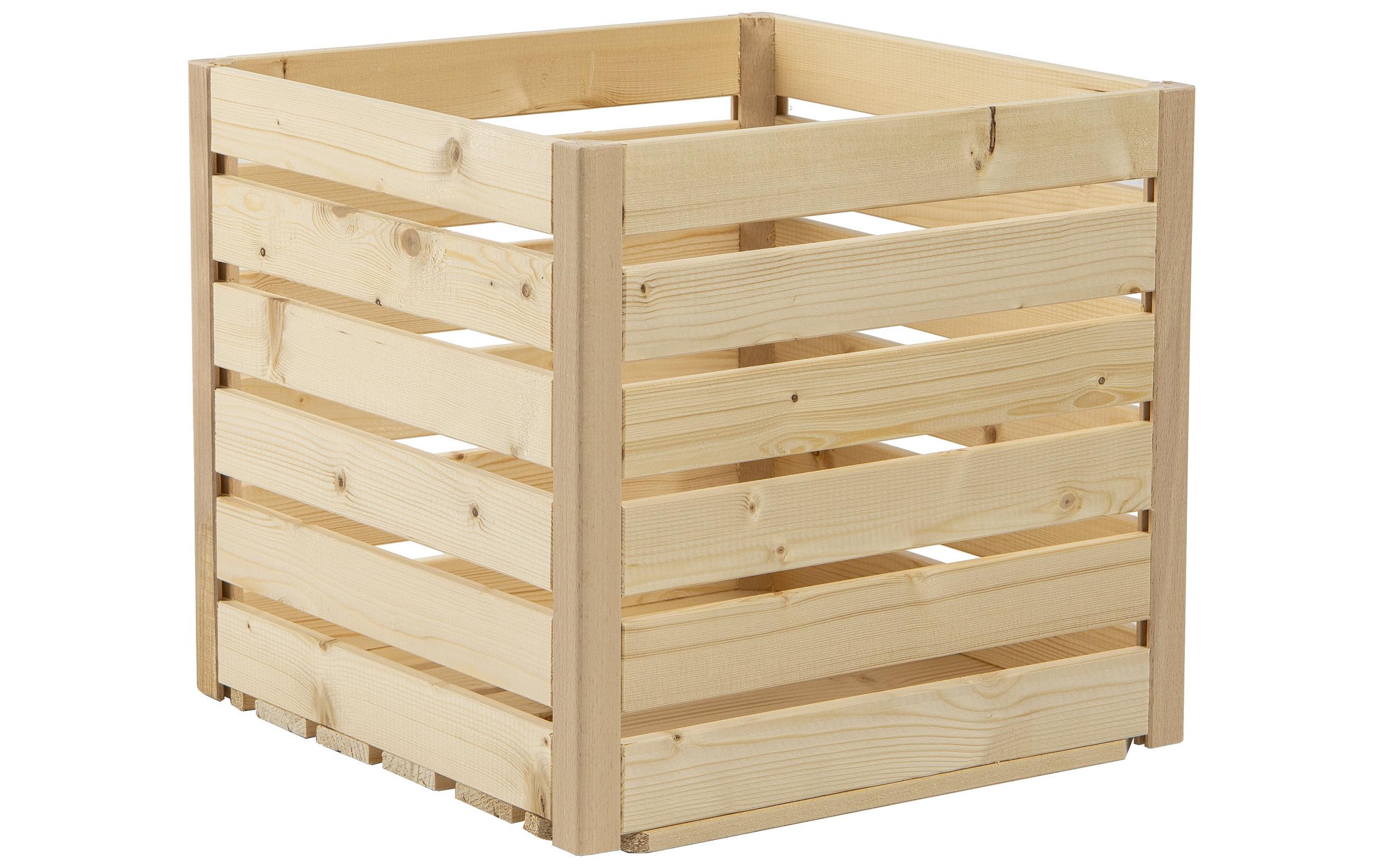 Holz Zollhaus Holzharasse A 35 x 35 cm schweizer Holz