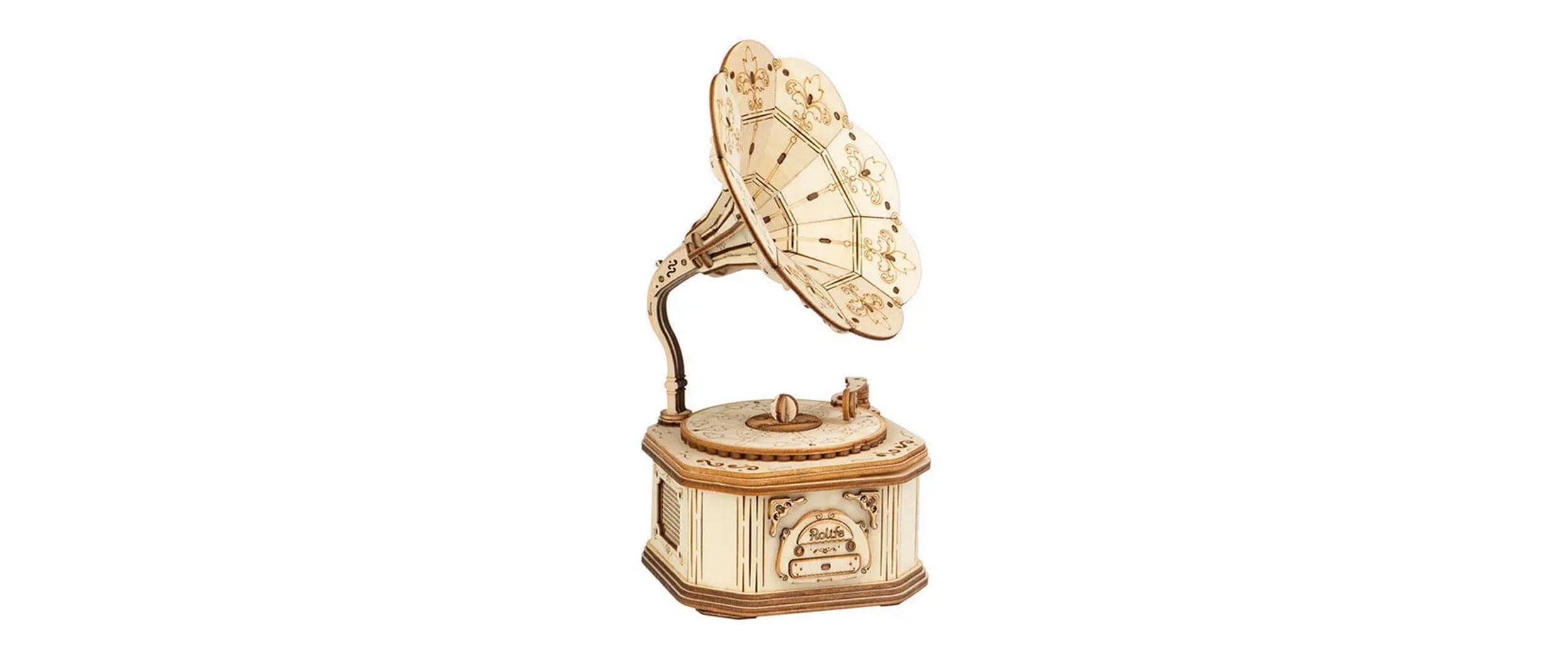 RoboTime Bausatz Gramophone Crank Classic