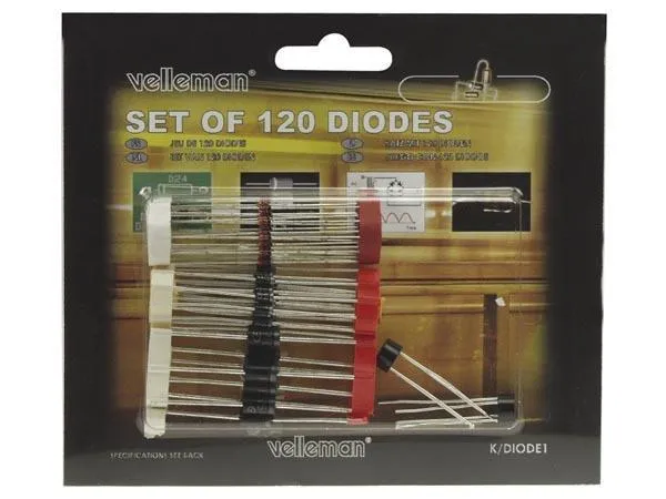 Velleman Dioden K/DIODE1 120 Stück Velleman Dioden K/DIODE1 120 Stück