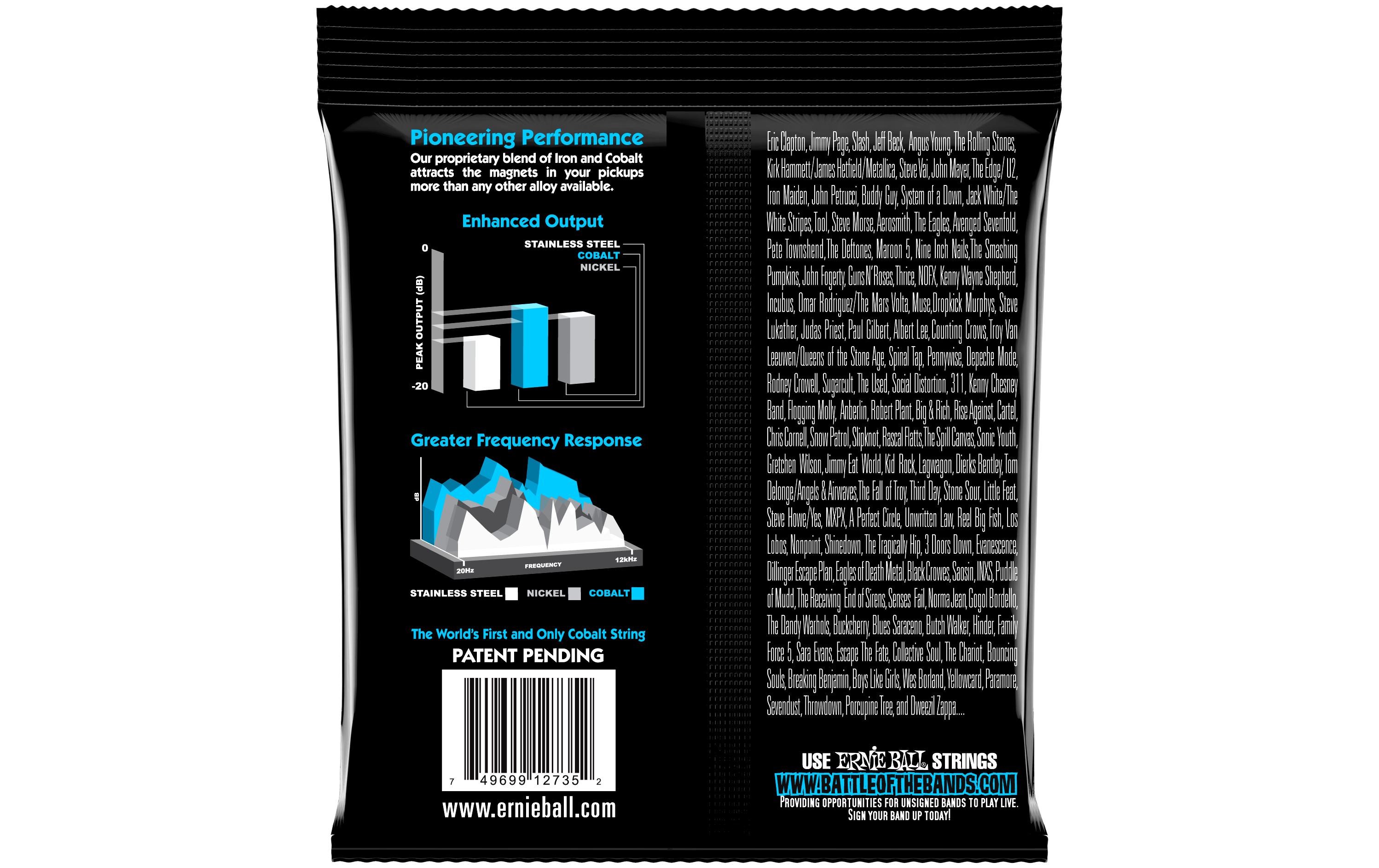 Ernie Ball Basssaiten 2735 Slinky Cobalt – Extra 40-95